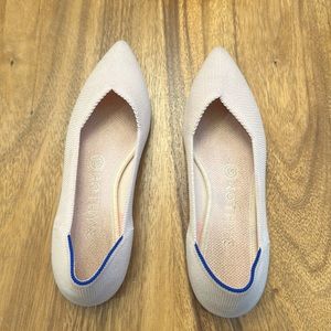 Light pink Rothy’s Point flats